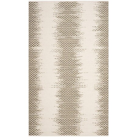 Safavieh 4 x 6 ft. Kilim Cotton Rectangle Flat Weave Rug Brown & Ivory KLC301T-4